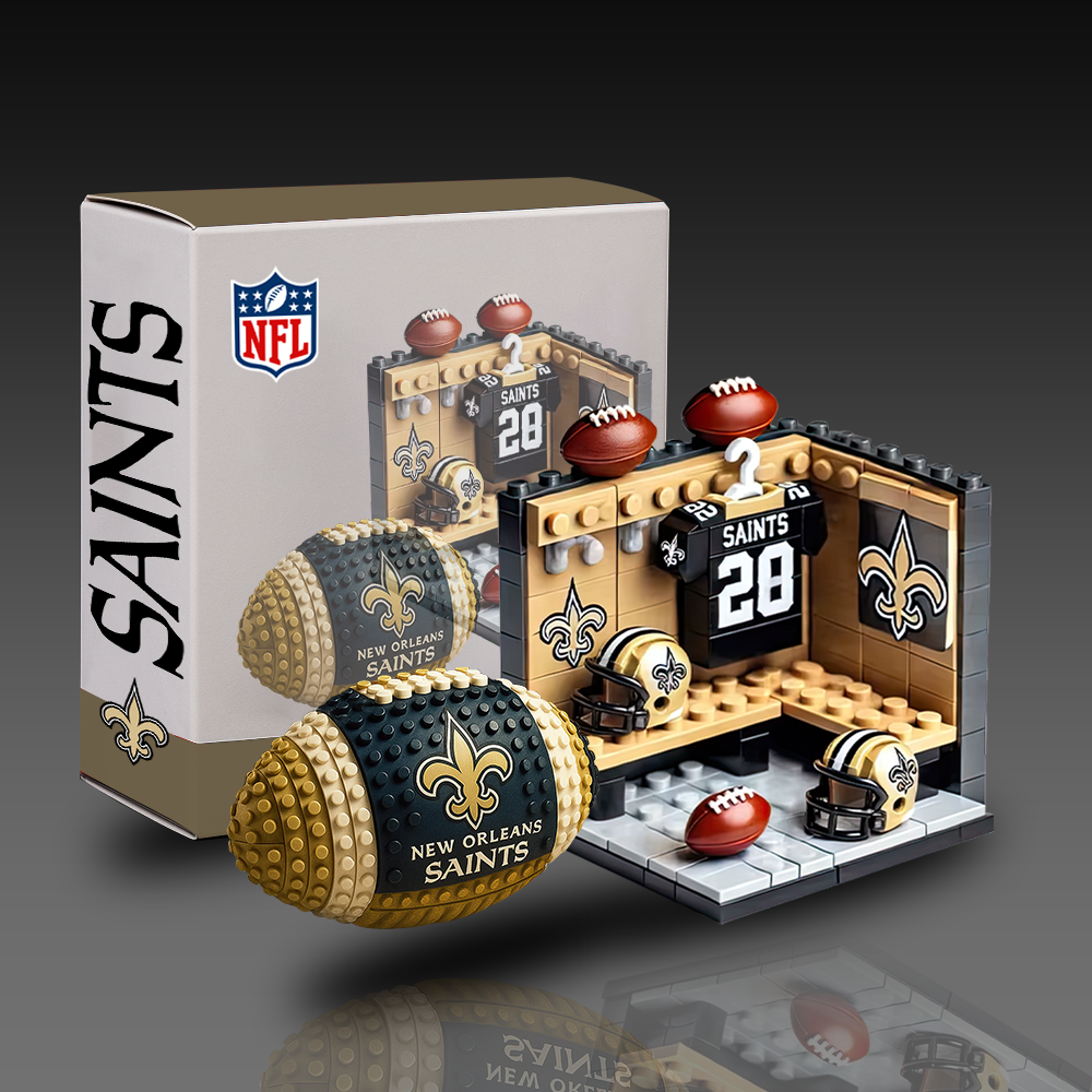 NOS x NFL Team Ball & Changing Room Building Block Football Set DDT CTND