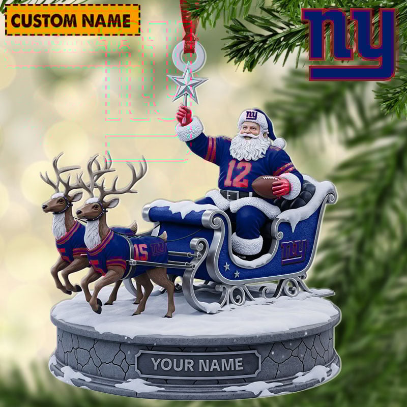 NYG NFL Personalized Christmas Ornament Gift For Family DDTNTL