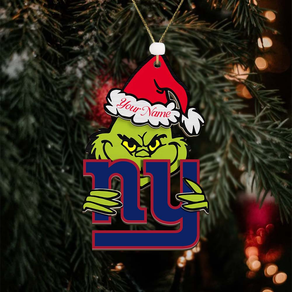 NYG NFL x Grin Christmas Ornament DDT HLP