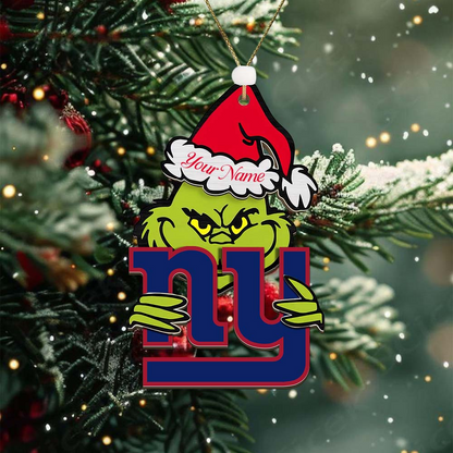 NYG NFL x Grin Christmas Ornament DDT HLP