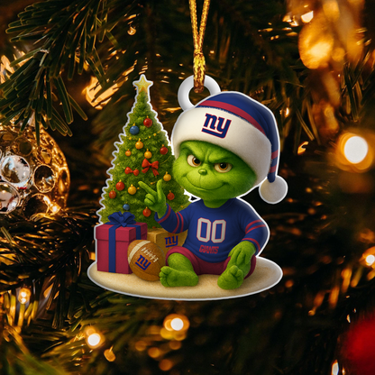 NYG NFL x Grinch Premium Ornament DDT NTL