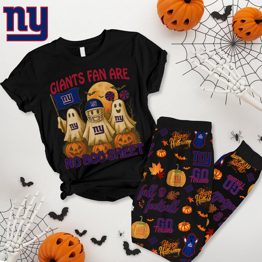 NYG Premium NFL Halloween Pajamas Set DDT NTL