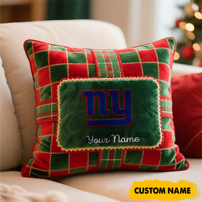 NYG x NFL Christmas New Square Pillow DatND DVT
