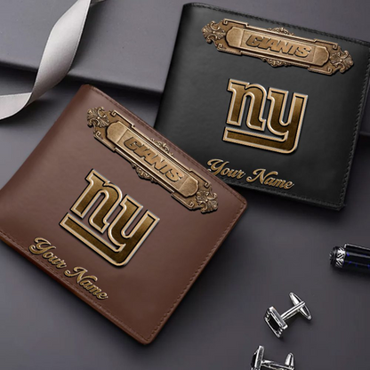 NYG x NFL Premium Leather Wallet DatND DVT