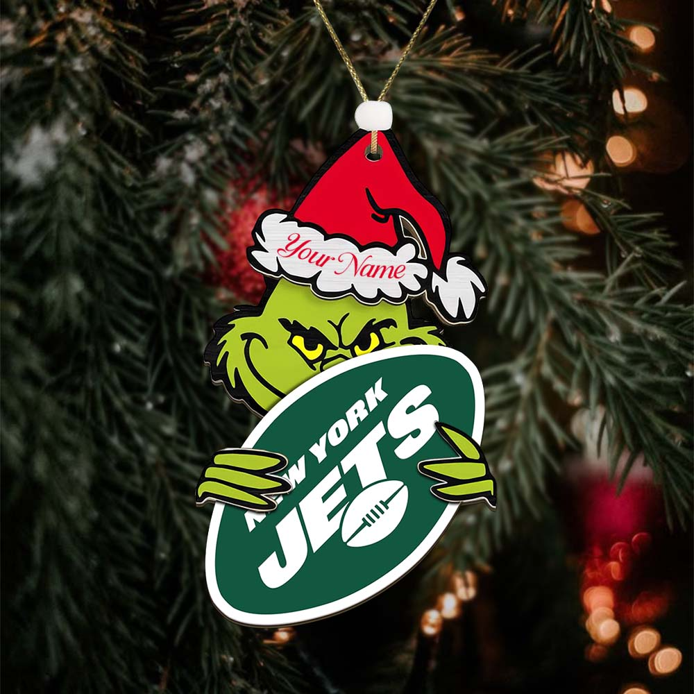 NYJ NFL x Grin Christmas Ornament DDT HLP