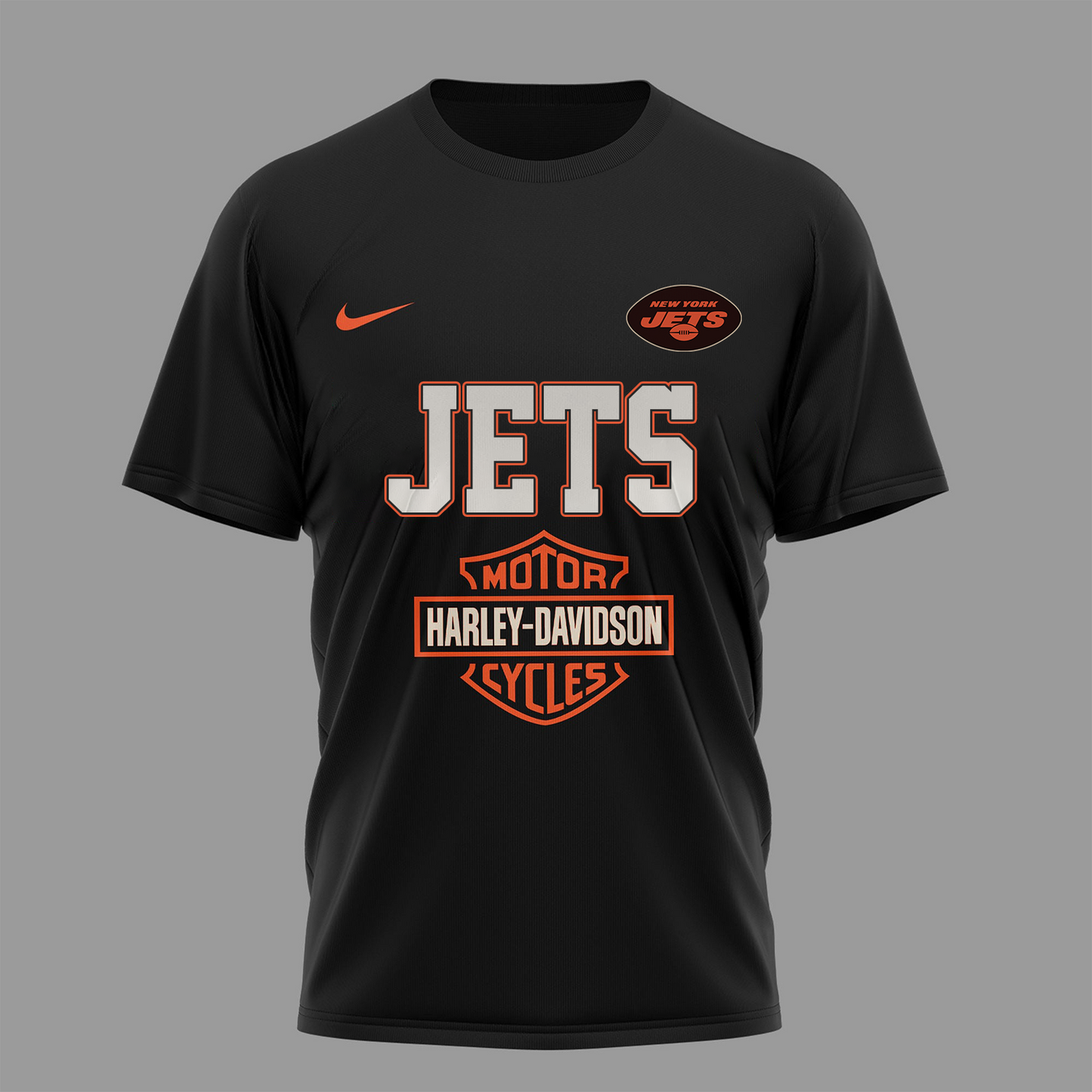 NYJ Premium NFL 122 Year Harley Davidson 3D Shirt 2603 DatND DVT