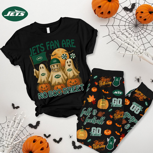 NYJ Premium NFL Halloween Pajamas Set DDT NTL