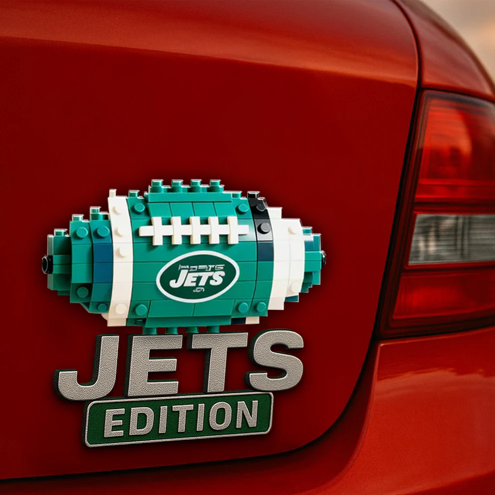 NYJ x NFL Building Block Set 3D Car Name Badge DDT CTND