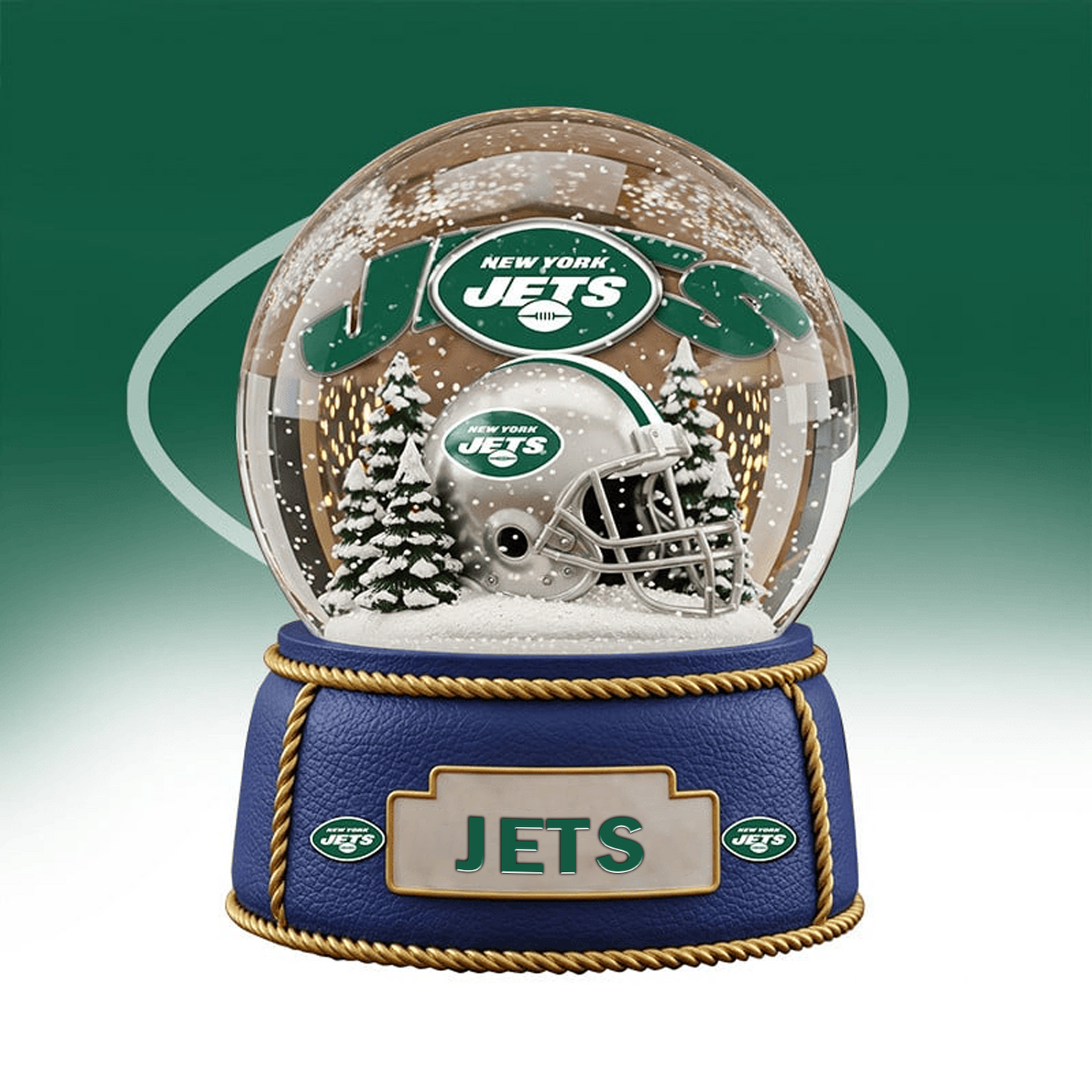 NYJ x NFL Prenium Christmas Acrylic Block Plaque TUANND TANTD