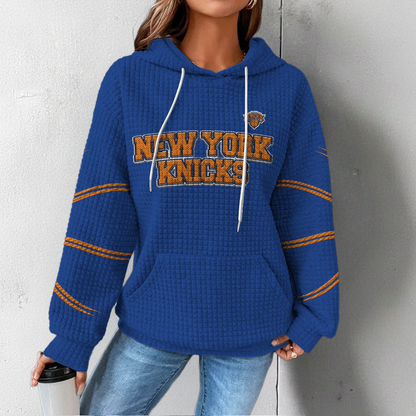 NYK Premium NBA Fan Waffle Hoodie DDT CTND