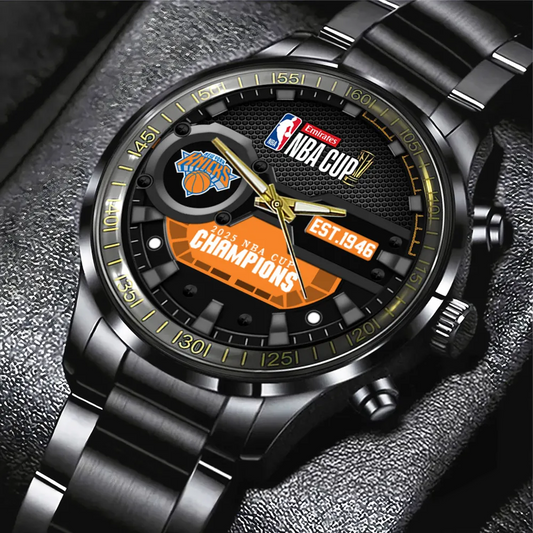 NYK x 2025 NBA Cup Champions Black Stainless Steel Watch DATND TANTD