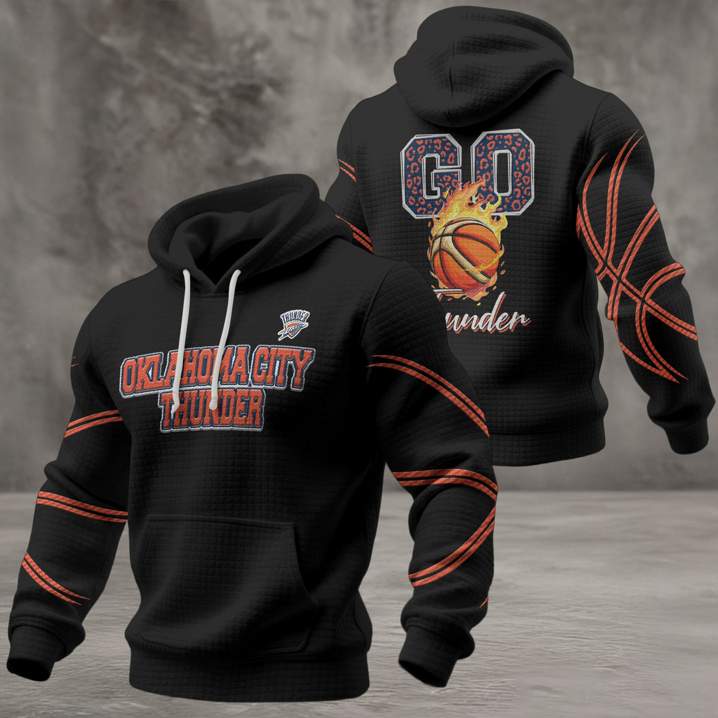 OCT Premium NBA Fan Waffle Hoodie DDT CTND