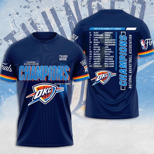 OKC Thunder Up NBA Champions 2025 Basketball V13 DATND TANTD