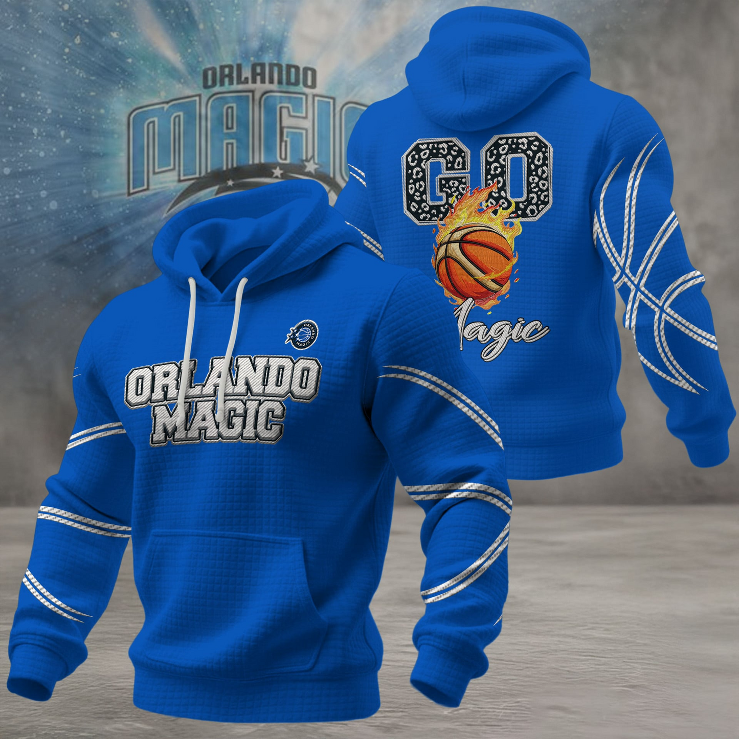 OM Premium NBA Fan Waffle Hoodie DDT CTND