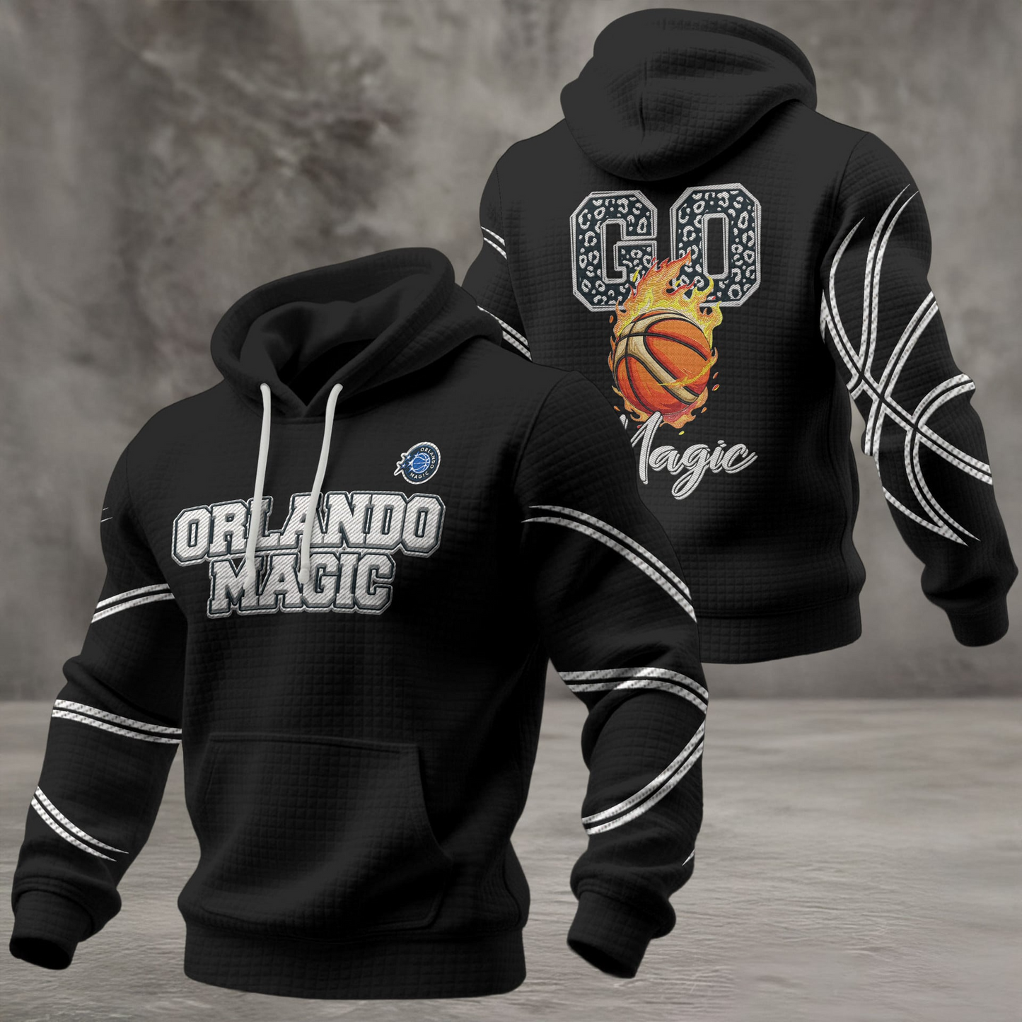 OM Premium NBA Fan Waffle Hoodie DDT CTND