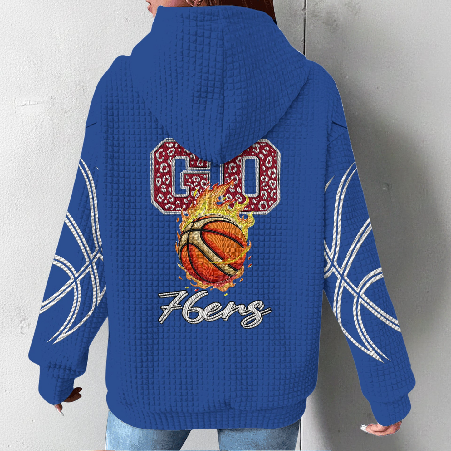 P76 Premium NBA Fan Waffle Hoodie DDT CTND