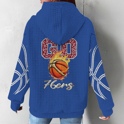 P76 Premium NBA Fan Waffle Hoodie DDT CTND