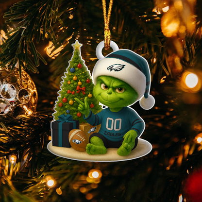 PE NFL x Grinch Premium Ornament DDT NTL