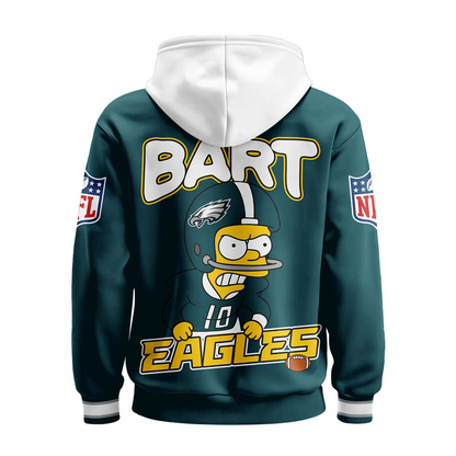 PE Premium NFL Bart Simpson Hoodie DDT NTL