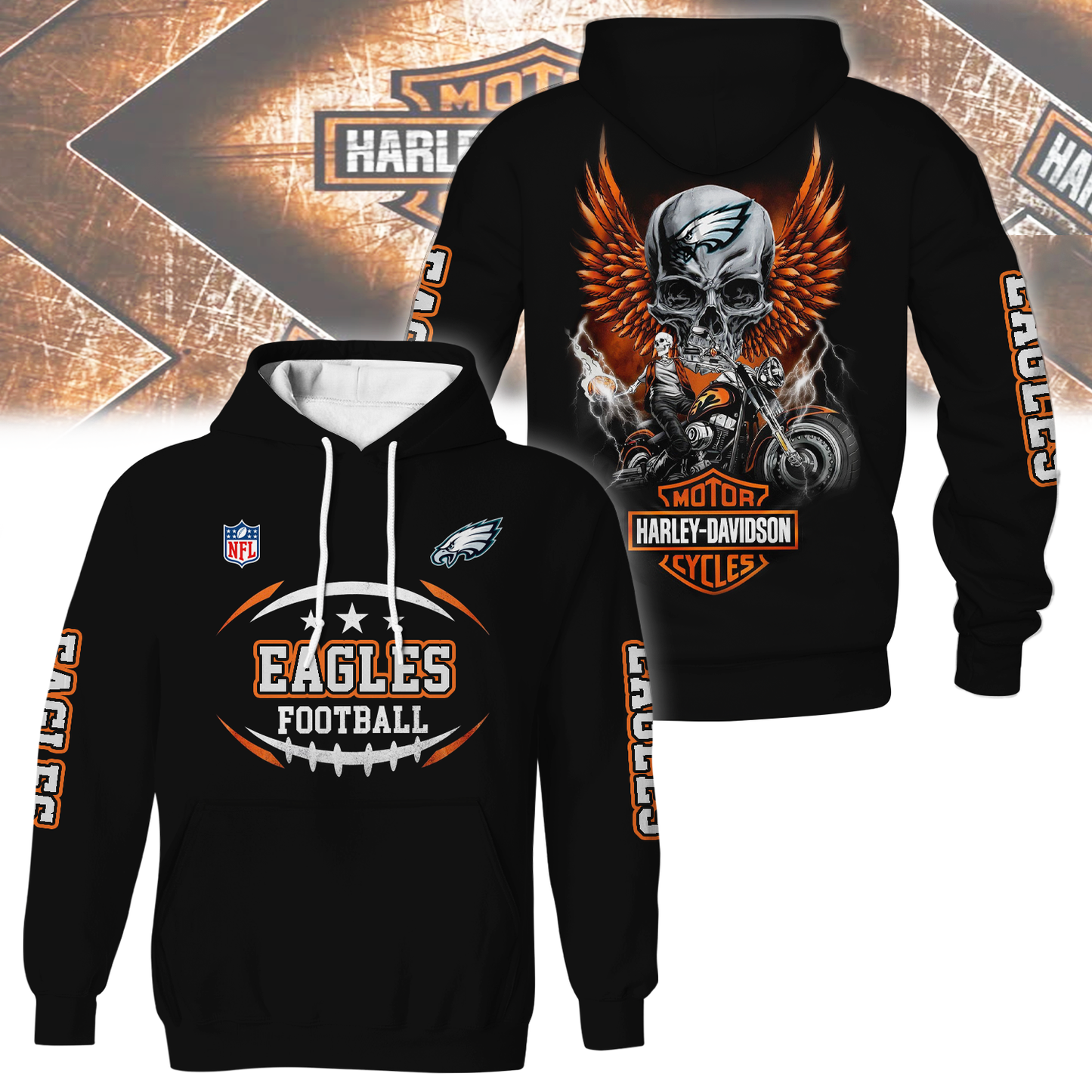 PE Premium NFL Motorcycle 3D Shirt DDT CTND