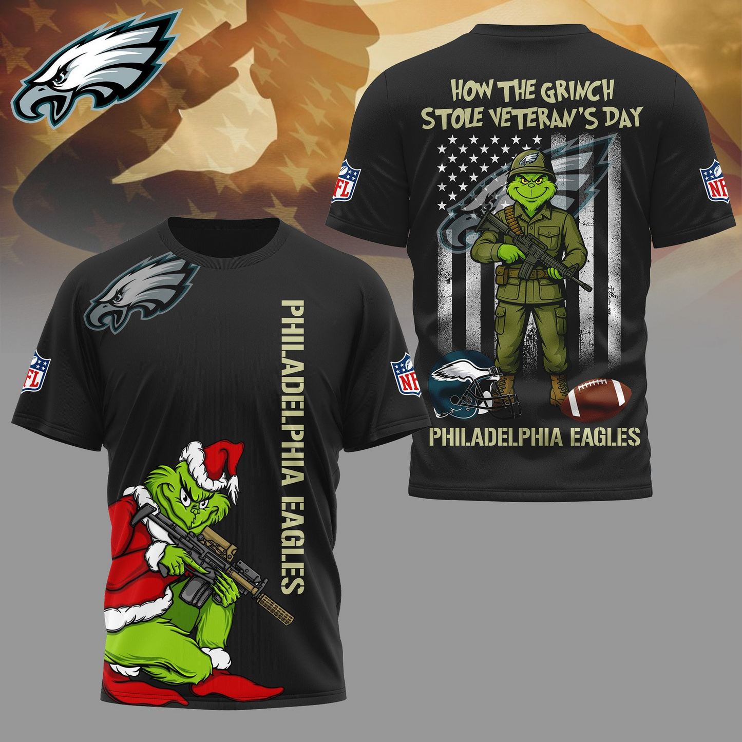 PE Premium NFL The Grinch Salute Veterans DDT CTND