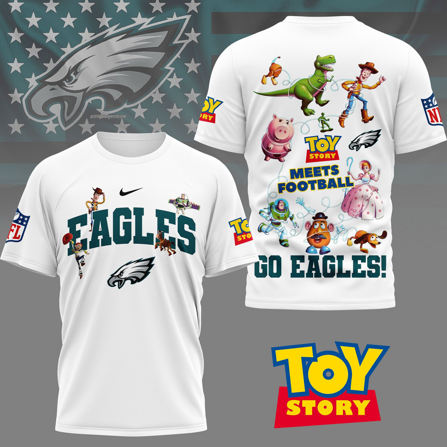 PE Premium NFL Toy Story Fan 3D Shirt DDT CTND