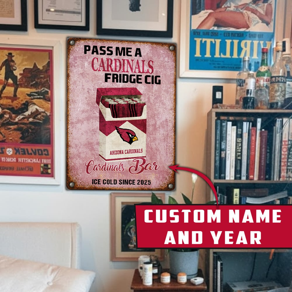 Personalized AC x NFL Vintage Fridge Cig Metal Sign DDT NTL