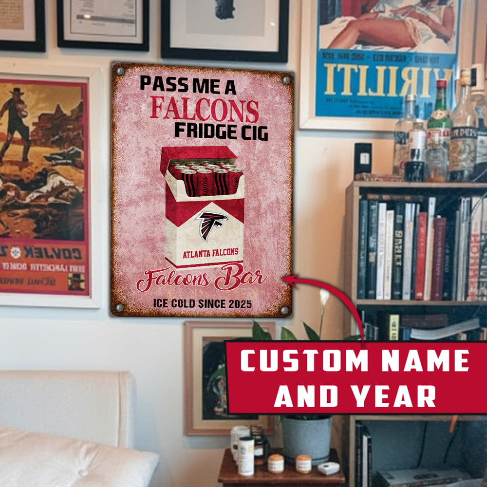 Personalized AF x NFL Vintage Fridge Cig Metal Sign DDT NTL