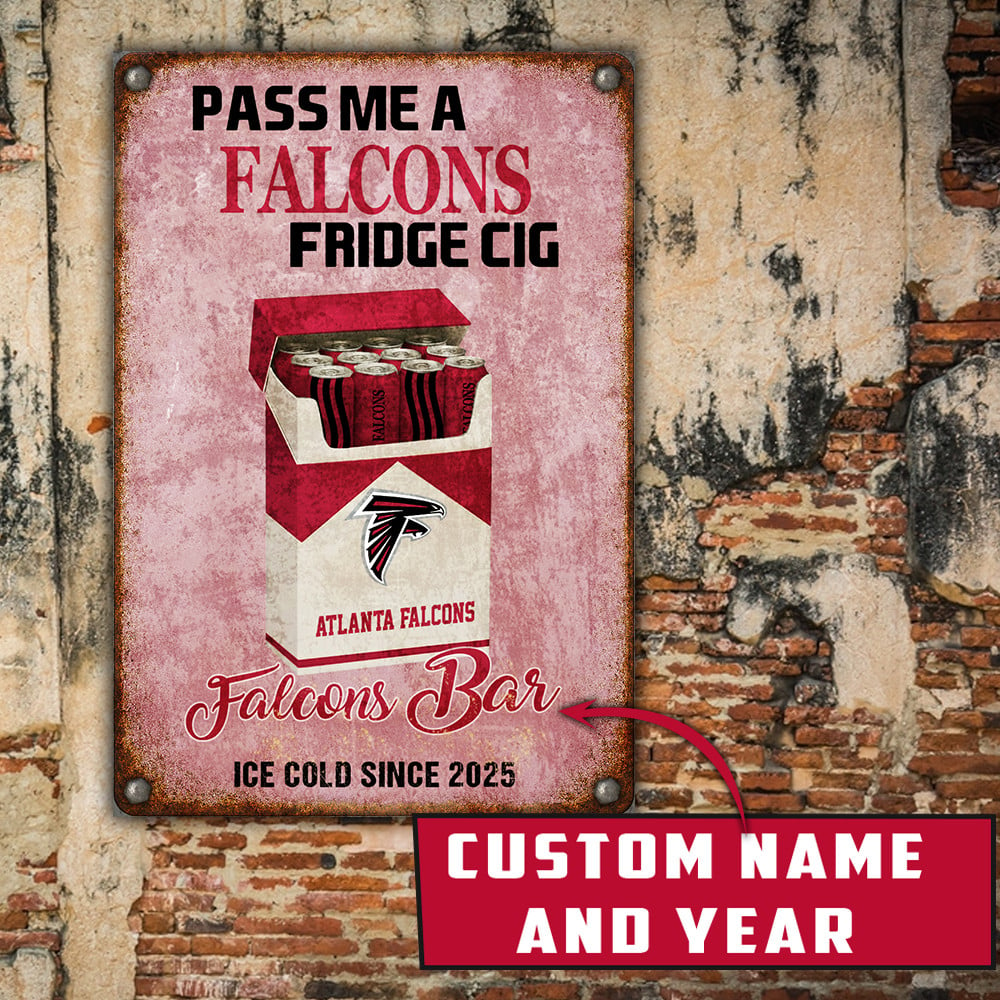 Personalized AF x NFL Vintage Fridge Cig Metal Sign DDT NTL