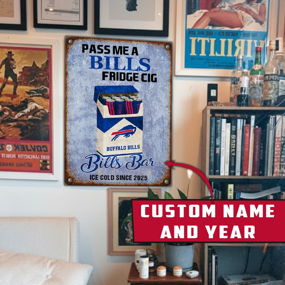 Personalized BB x NFL Vintage Fridge Cig Metal Sign DDT NTL