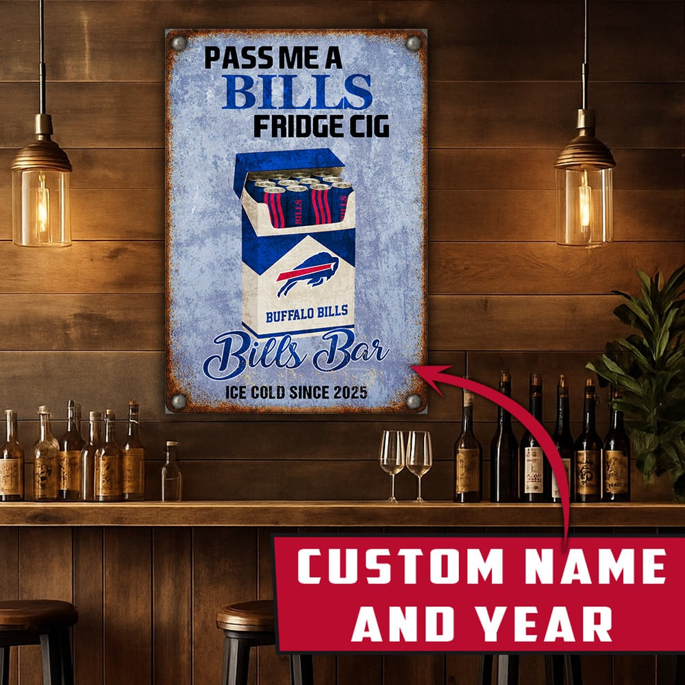 Personalized BB x NFL Vintage Fridge Cig Metal Sign DDT NTL