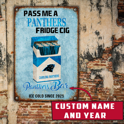 Personalized CP x NFL Vintage Fridge Cig Metal Sign DDT NTL