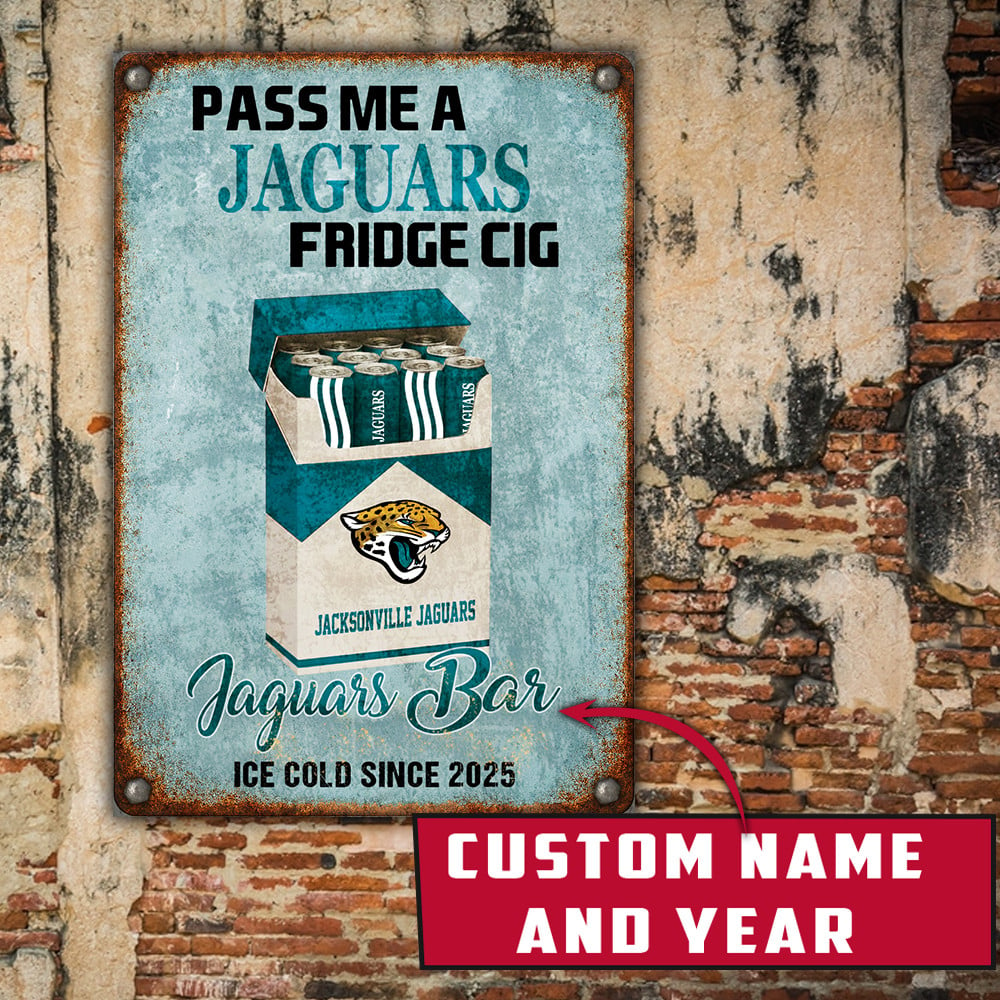 Personalized JJ x NFL Vintage Fridge Cig Metal Sign DDT NTL