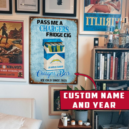 Personalized LAC x NFL Vintage Fridge Cig Metal Sign DDT NTL