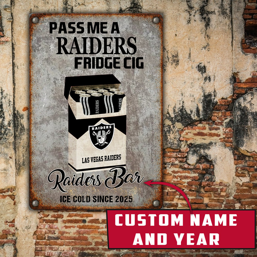 Personalized LVR x NFL Vintage Fridge Cig Metal Sign DDT NTL