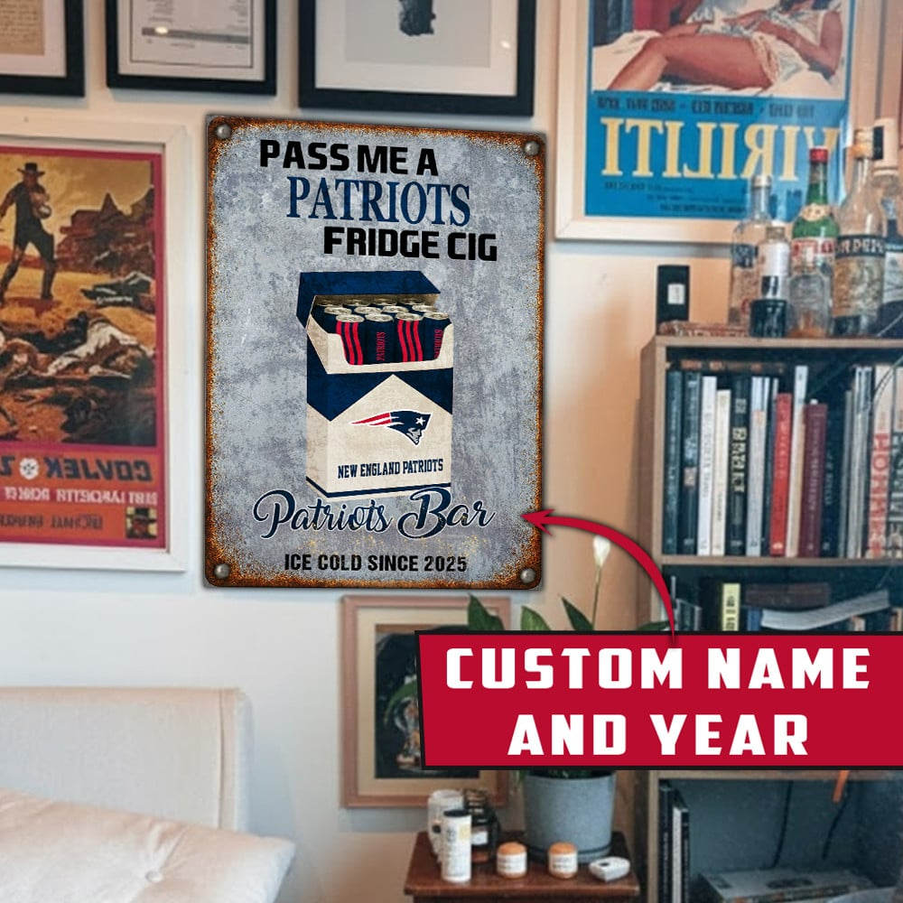 Personalized NEP x NFL Vintage Fridge Cig Metal Sign DDT NTL
