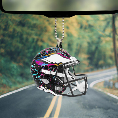 PHI x NFL Custom Shape 2-sided Car Ornament DATND TANTD
