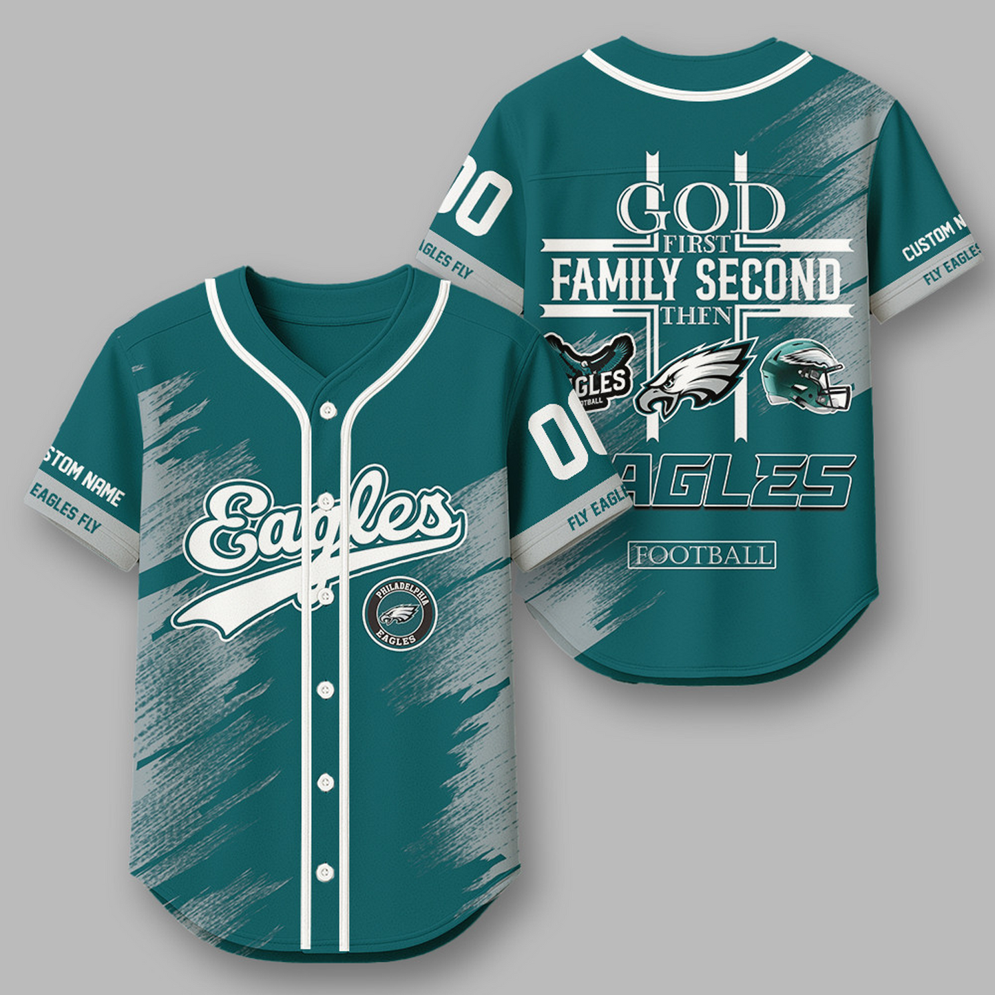 PHI x NFL Premium NFL Baseball Jersey DATND TANTD