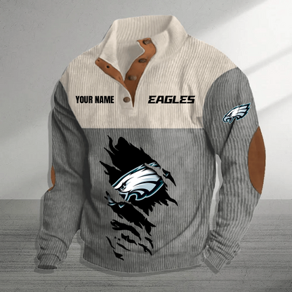 PHI x NFL Premium Personalized Game-Day Pullover DATND TANTD