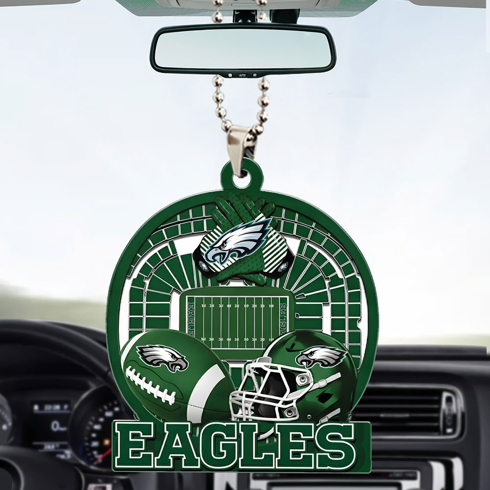 PHILADELPHIA EAGLES ORNAMENT CAR NDT