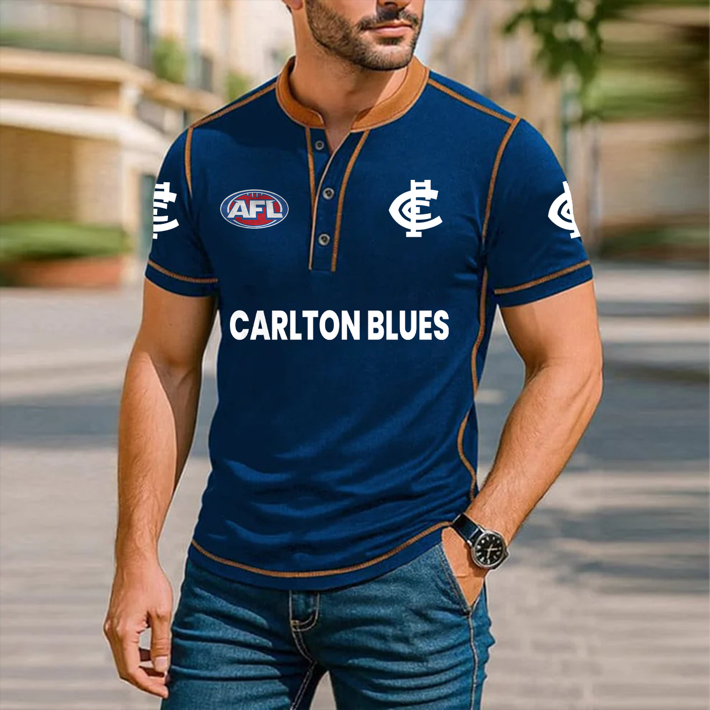 Premium AFL x CAR Polo Tshirt NDT TDT