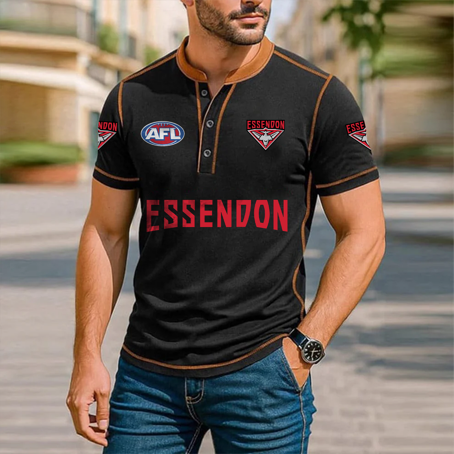 Premium AFL x ESS Polo Tshirt NDT TDT