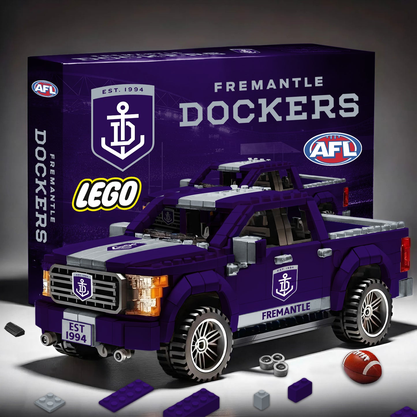 PREMIUM AFL X FD 3D RACING TRUCK BUILDING BLOCK SET TOY NDT NHM