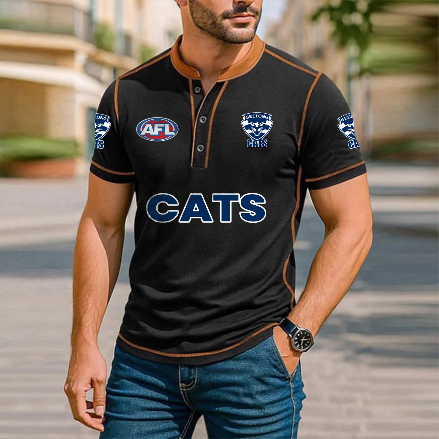 Premium AFL x GEE Polo Tshirt NDT TDT