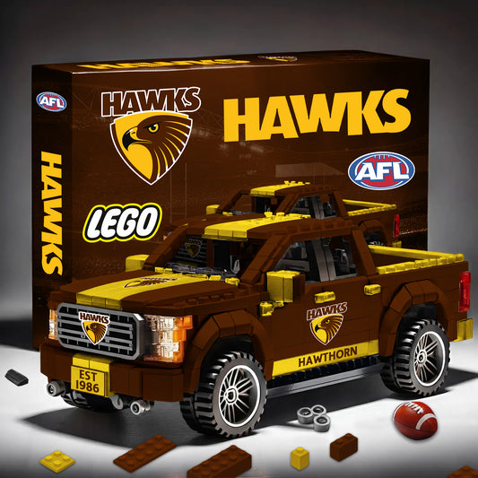 PREMIUM AFL X HAW 3D RACING TRUCK BUILDING BLOCK SET TOY NDT NHM