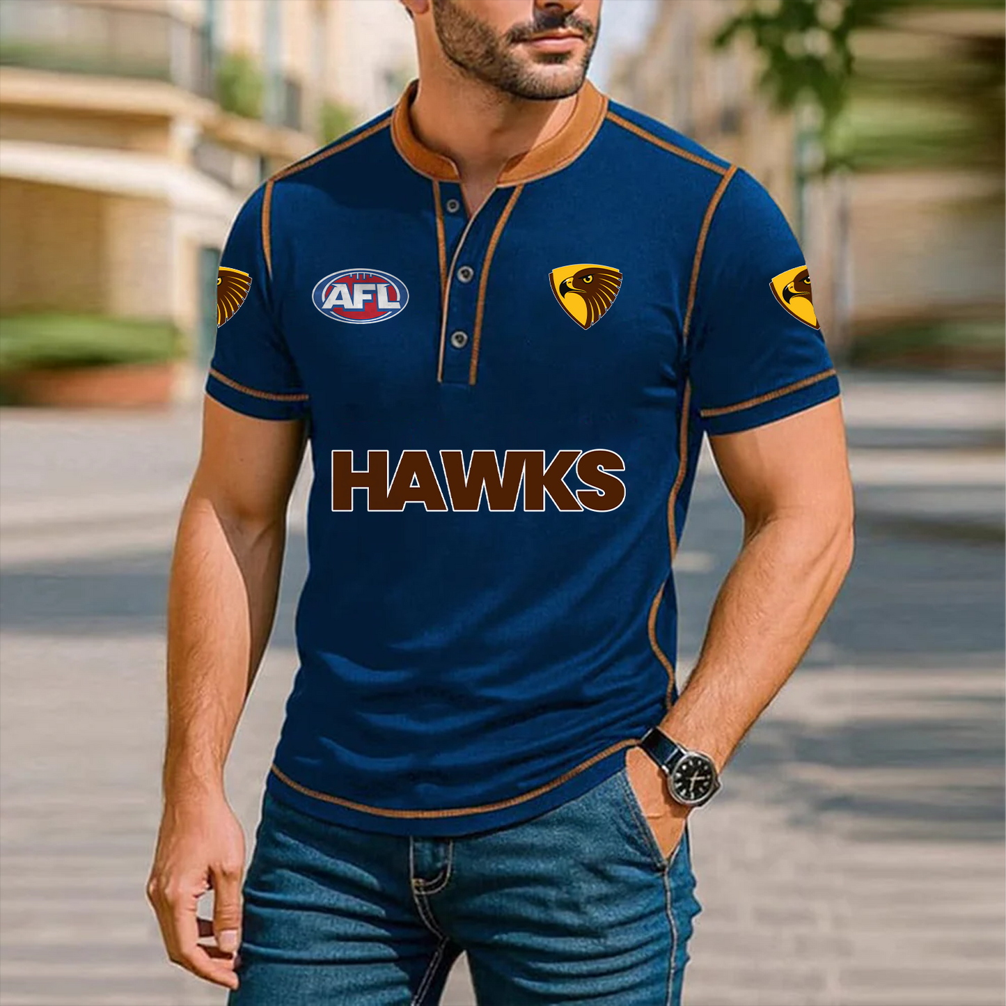Premium AFL x HAW Polo Tshirt NDT TDT