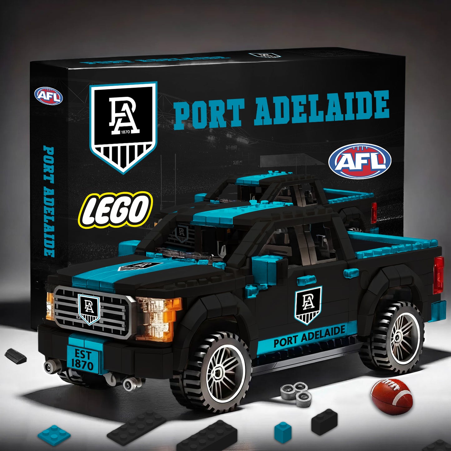 PREMIUM AFL X PA 3D RACING TRUCK BUILDING BLOCK SET TOY NDT NHM