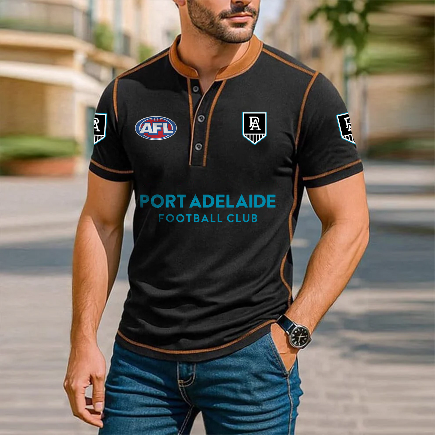 Premium AFL x PORT Polo Tshirt NDT TDT