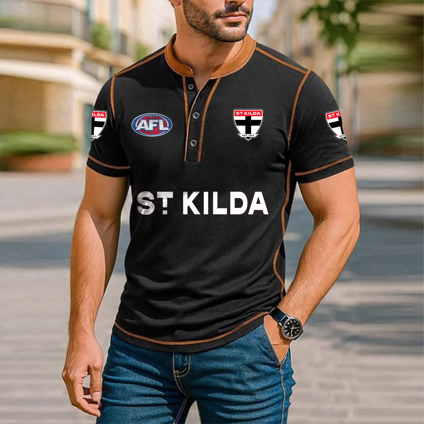 Premium AFL x STK Polo Tshirt NDT TDT