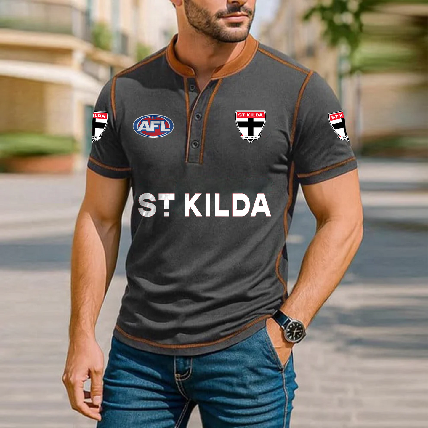 Premium AFL x STK Polo Tshirt NDT TDT